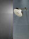 DELTA Universal Showering Components H2Okinetic 4-Setting Shower Head with Ultrasoak — Lumicoat® Polished Nickel