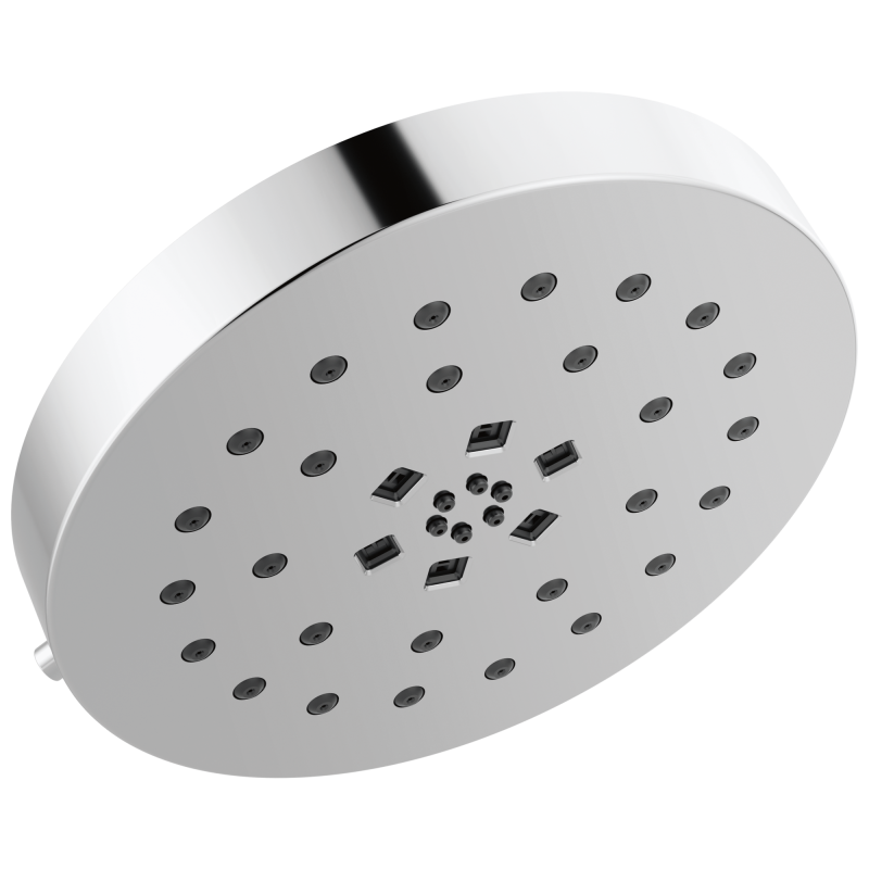 DELTA Universal Showering Components H2Okinetic 4-Setting Shower Head with Ultrasoak — Lumicoat® Chrome