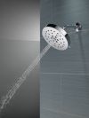 DELTA Universal Showering Components H2Okinetic 4-Setting Shower Head with Ultrasoak — Lumicoat® Chrome