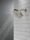 DELTA Universal Showering Components H2Okinetic 4-Setting Shower Head with Ultrasoak — Lumicoat® Stainless