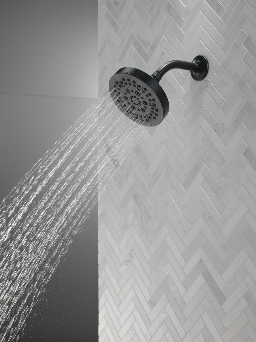 DELTA Universal Showering Components 5-Setting Showerhead — Matte Black