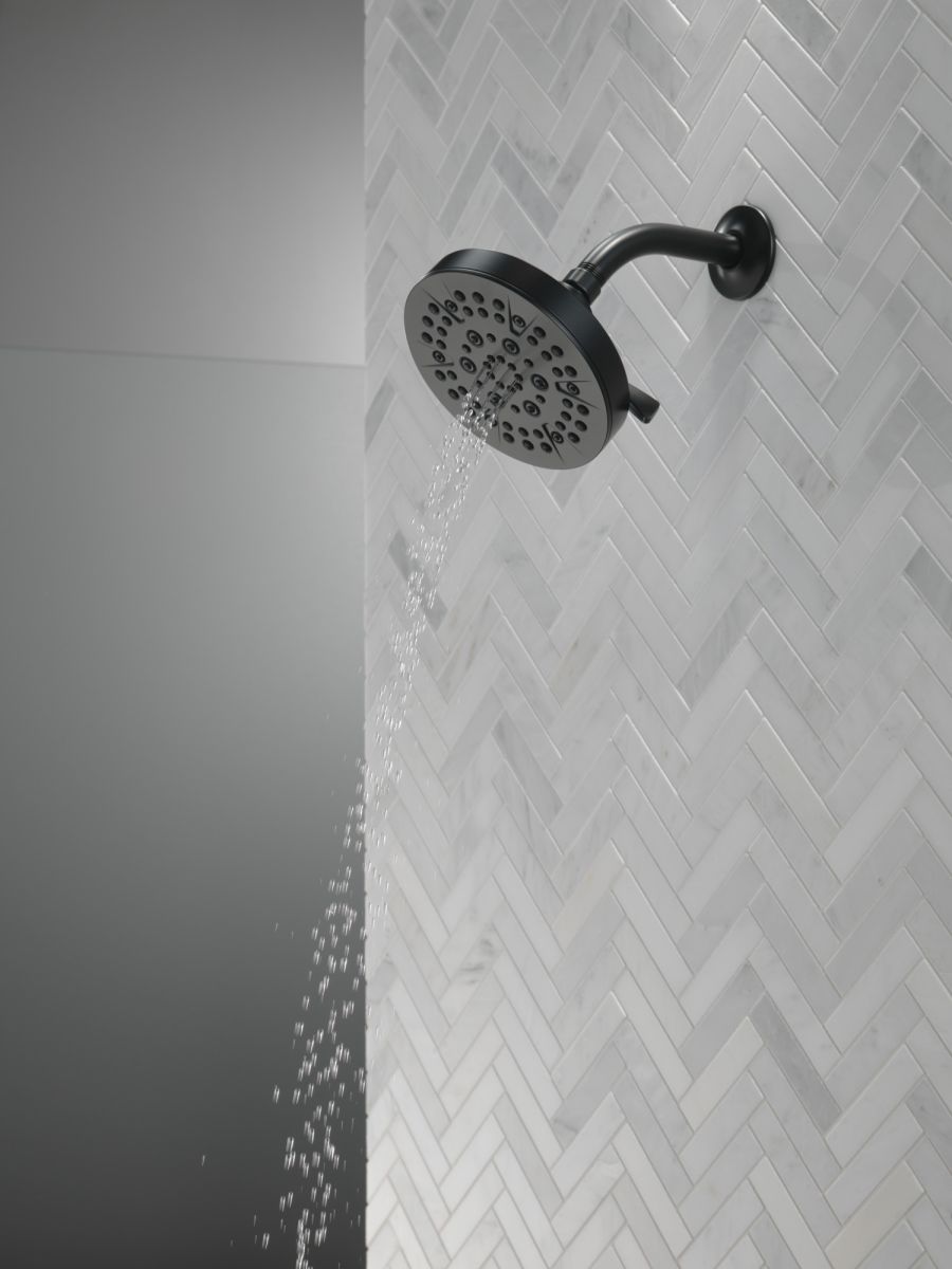 DELTA Universal Showering Components 5-Setting Showerhead — Matte Black
