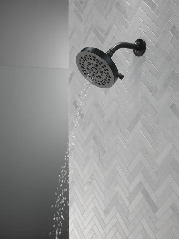 DELTA Universal Showering Components 5-Setting Showerhead — Matte Black