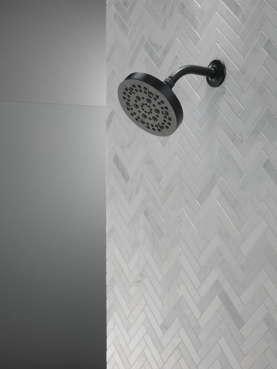 DELTA Universal Showering Components 5-Setting Showerhead — Matte Black