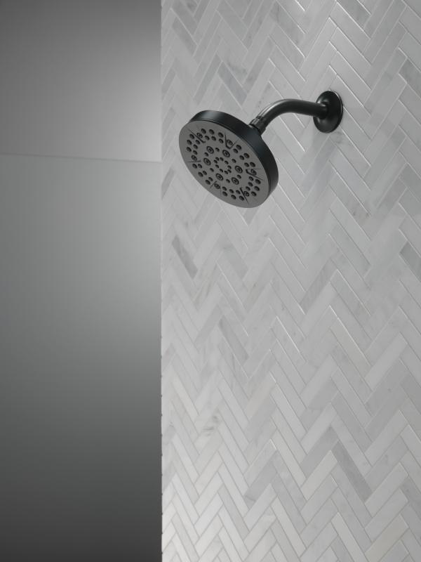 DELTA Universal Showering Components 5-Setting Showerhead — Matte Black