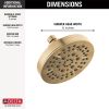 DELTA Universal Showering Components 5-Setting Showerhead — Champagne Bronze