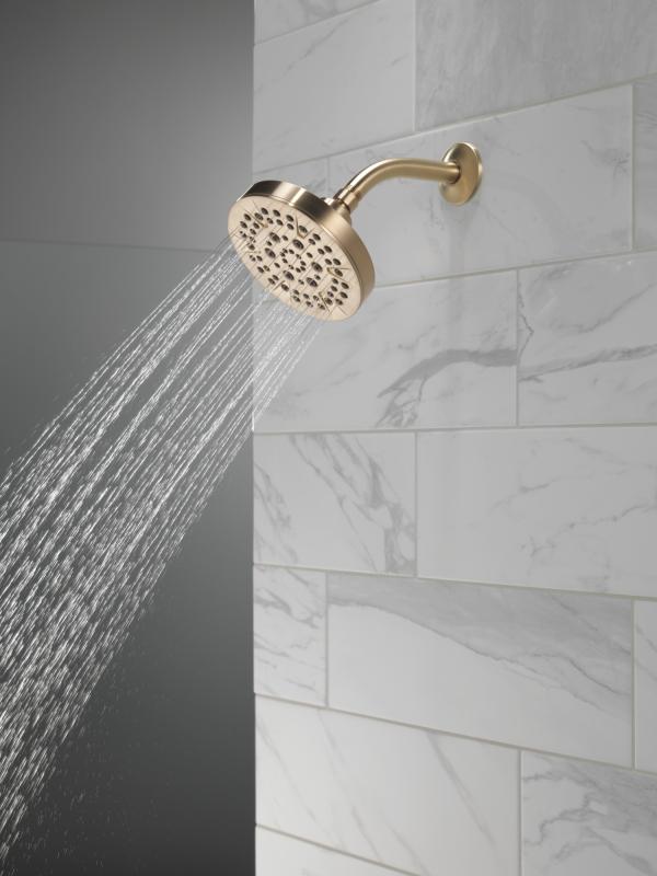 DELTA Universal Showering Components 5-Setting Showerhead — Champagne Bronze