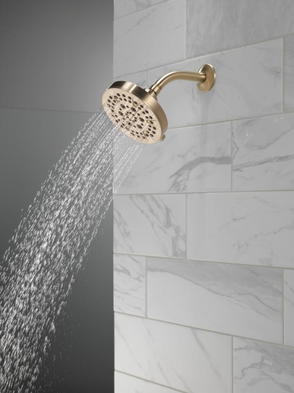DELTA Universal Showering Components 5-Setting Showerhead — Champagne Bronze