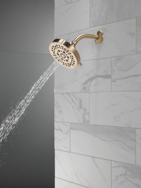 DELTA Universal Showering Components 5-Setting Showerhead — Champagne Bronze