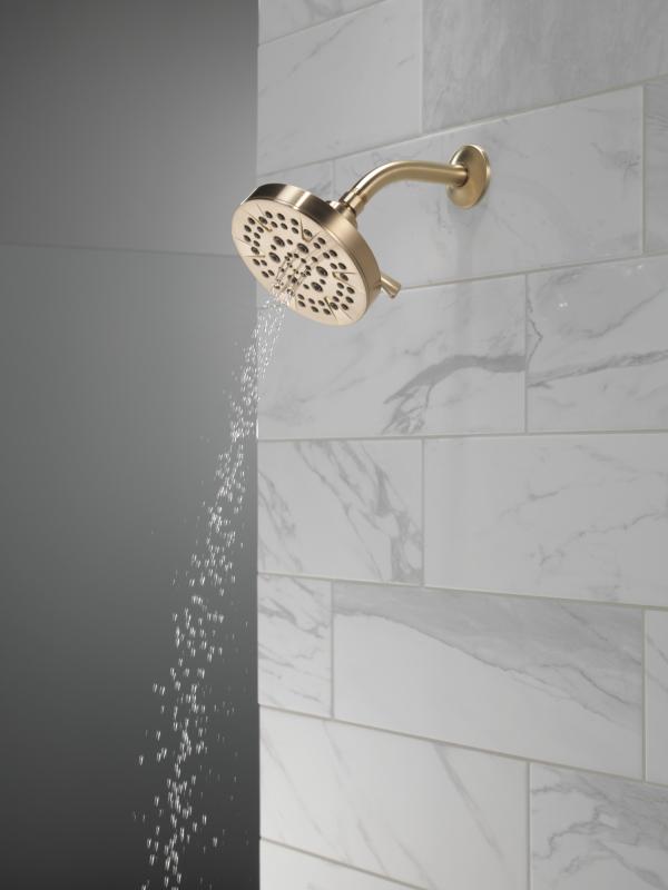 DELTA Universal Showering Components 5-Setting Showerhead — Champagne Bronze