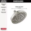 DELTA Universal Showering Components 5-Setting Showerhead — Stainless
