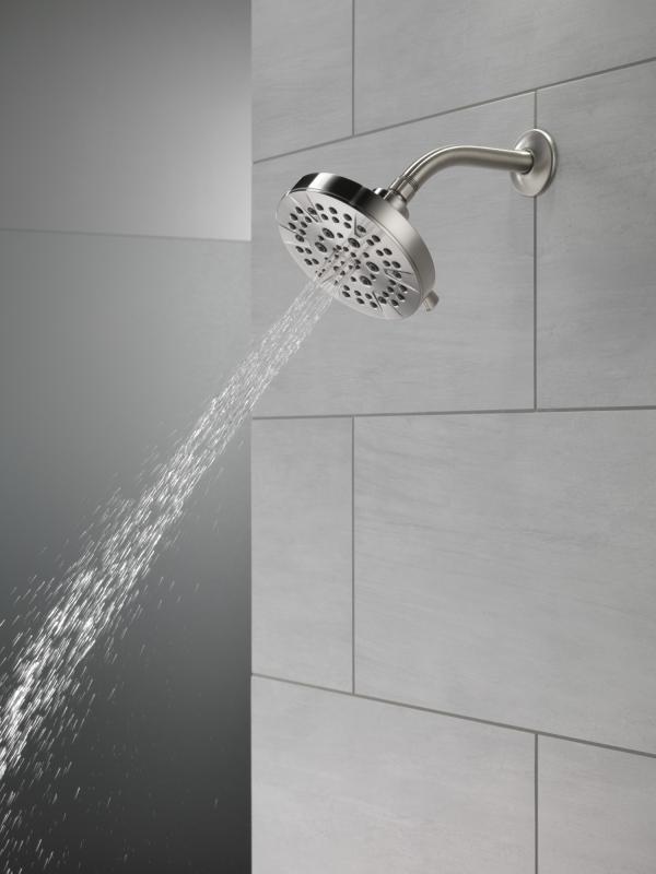 DELTA Universal Showering Components 5-Setting Showerhead — Stainless