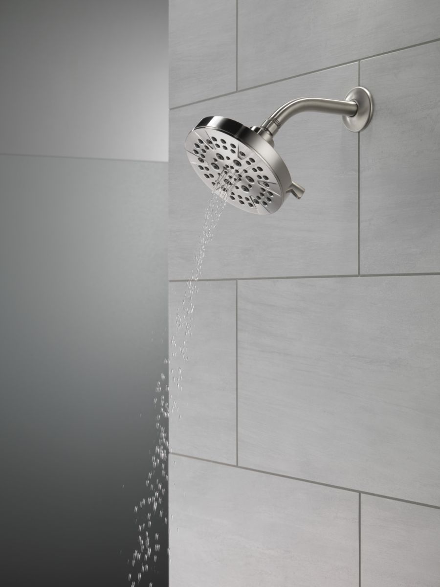 DELTA Universal Showering Components 5-Setting Showerhead — Stainless