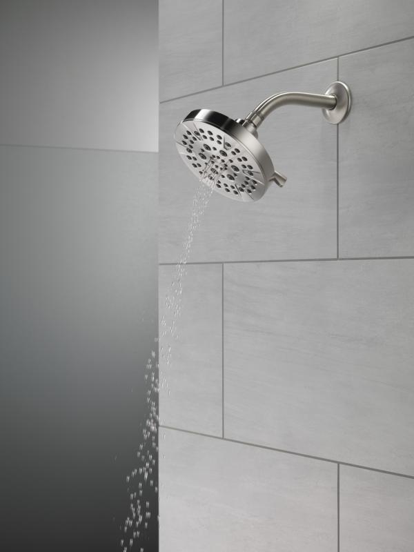 DELTA Universal Showering Components 5-Setting Showerhead — Stainless