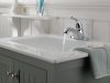 DELTA Classic Single Handle Centerset Bathroom Faucet with City Shanks — Chrome