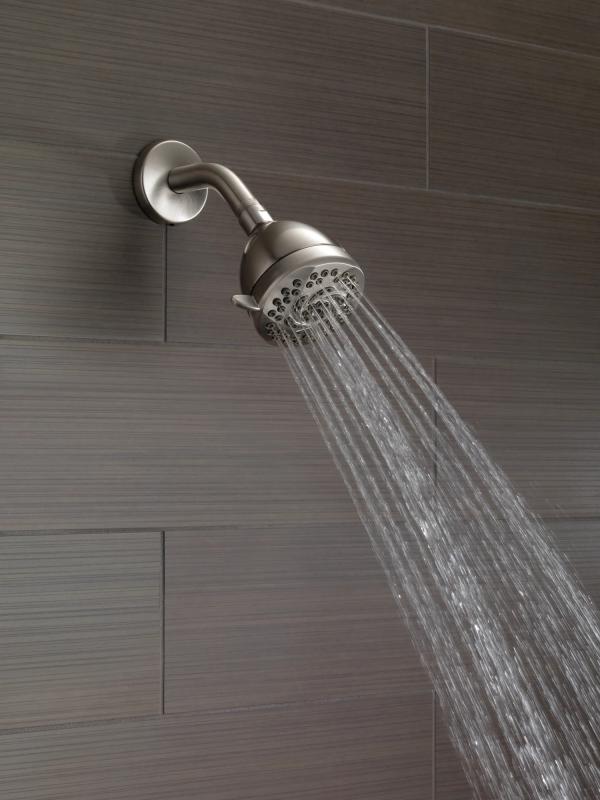 DELTA Universal Showering Components Wall Mount Shower Arm & Flange — Stainless