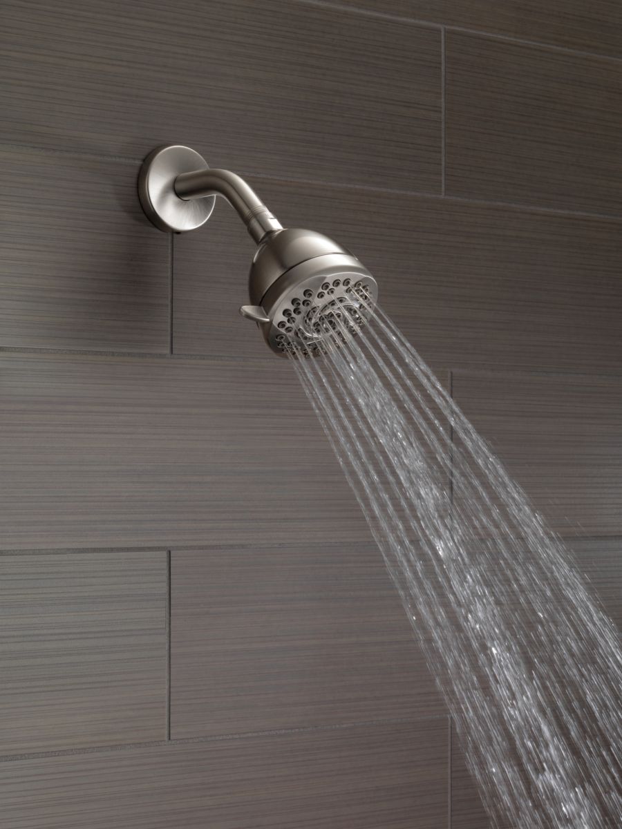 DELTA Universal Showering Components Premium 5-Setting Shower Head — Stainless