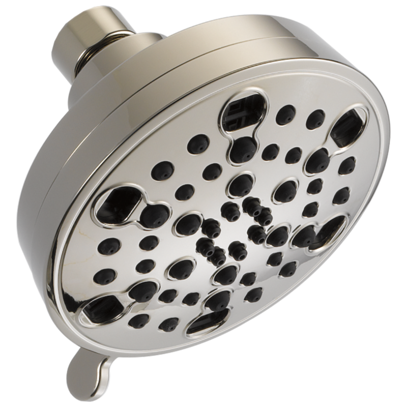 DELTA Universal Showering Components H2OKINETIC 5-Setting Contemporary Shower Head — Polished Nickel