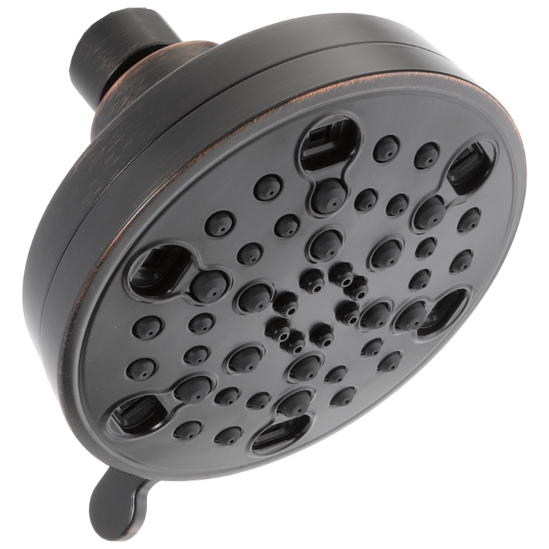 DELTA Universal Showering Components H2OKINETIC 5-Setting Contemporary Shower Head — Venetian Bronze