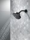 DELTA Universal Showering Components H2OKINETIC 5-Setting  Shower Head — Matte Black