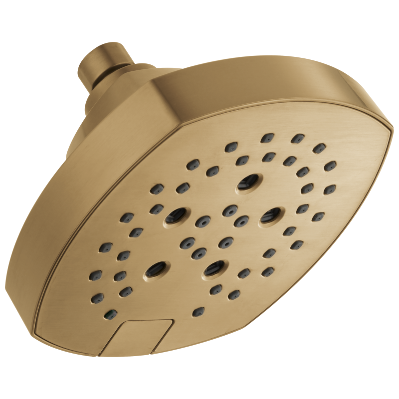 DELTA Universal Showering Components H2OKINETIC 5-Setting  Shower Head — Lumicoat® Champagne Bronze