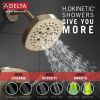DELTA Universal Showering Components H2OKINETIC 5-Setting  Shower Head — Lumicoat® Champagne Bronze