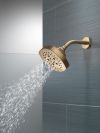 DELTA Universal Showering Components H2OKINETIC 5-Setting  Shower Head — Lumicoat® Champagne Bronze