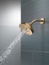 DELTA Universal Showering Components H2OKINETIC 5-Setting  Shower Head — Champagne Bronze