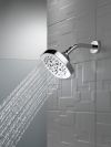 DELTA Universal Showering Components H2OKINETIC 5-Setting  Shower Head — Lumicoat® Chrome