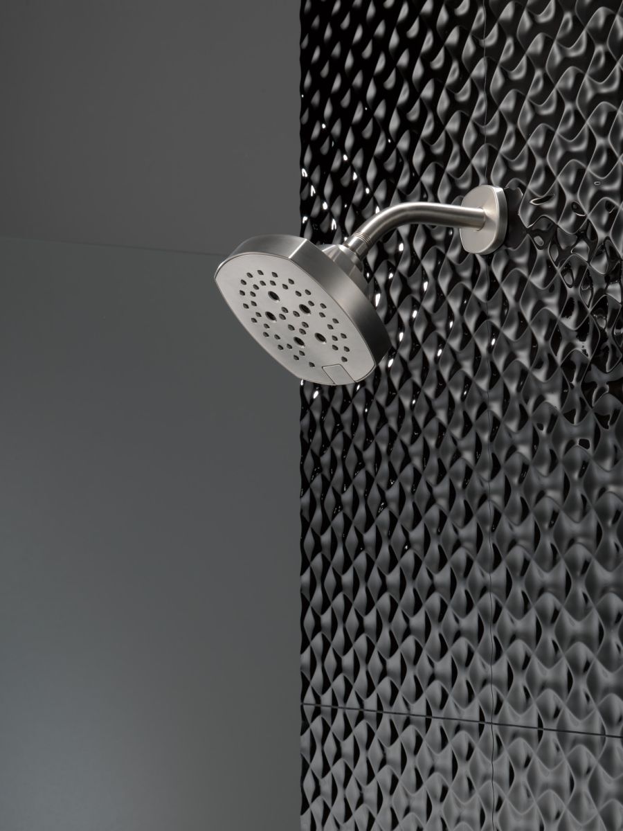 DELTA Universal Showering Components H2OKINETIC 5-Setting  Shower Head — Stainless