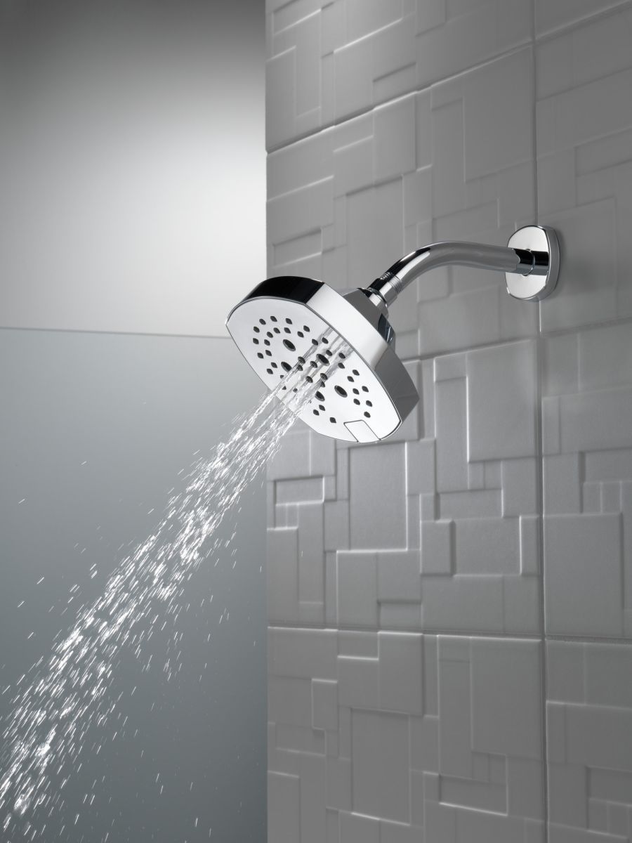 DELTA Universal Showering Components H2OKINETIC 5-Setting  Shower Head — Chrome