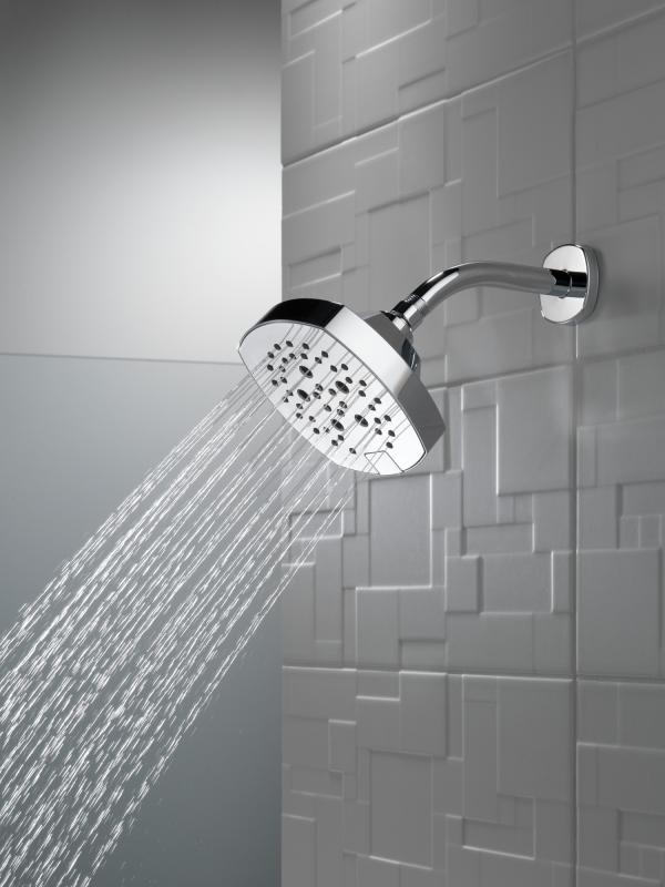 DELTA Universal Showering Components H2OKINETIC 5-Setting  Shower Head — Chrome