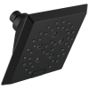 DELTA Universal Showering Components H2OKINETIC 5-Setting Angular Modern Raincan Shower Head — Matte Black