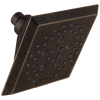DELTA Universal Showering Components H2OKINETIC 5-Setting Angular Modern Raincan Shower Head — Venetian Bronze