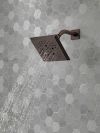 DELTA Universal Showering Components H2OKINETIC 5-Setting Angular Modern Raincan Shower Head — Venetian Bronze