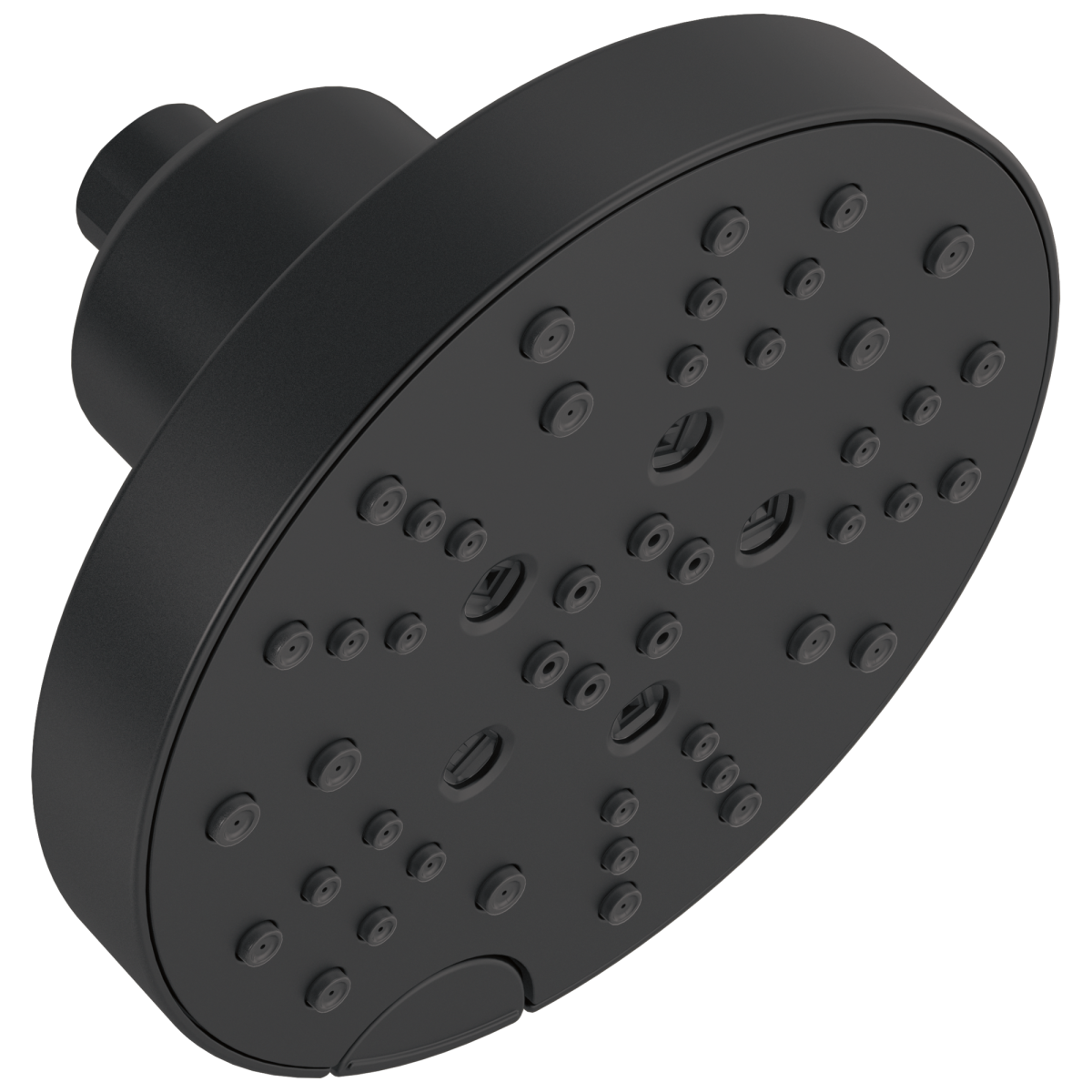 DELTA Universal Showering Components H2OKINETIC 5-Setting Contemporary Raincan Shower Head — Matte Black