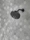 DELTA Universal Showering Components H2OKINETIC 5-Setting Contemporary Raincan Shower Head — Matte Black