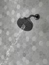 DELTA Universal Showering Components H2OKINETIC 5-Setting Contemporary Raincan Shower Head — Matte Black