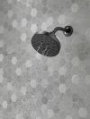 DELTA Universal Showering Components H2OKINETIC 5-Setting Contemporary Raincan Shower Head — Matte Black