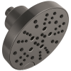 DELTA Universal Showering Components H2OKINETIC 5-Setting Contemporary Raincan Shower Head — Lumicoat® Black Stainless
