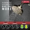 DELTA Universal Showering Components H2OKINETIC 5-Setting Contemporary Raincan Shower Head — Lumicoat® Polished Nickel