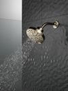 DELTA Universal Showering Components H2OKINETIC 5-Setting Contemporary Raincan Shower Head — Lumicoat® Polished Nickel