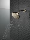 DELTA Universal Showering Components H2OKINETIC 5-Setting Contemporary Raincan Shower Head — Lumicoat® Polished Nickel
