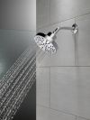 DELTA Universal Showering Components H2OKINETIC 5-Setting Contemporary Raincan Shower Head — Lumicoat® Chrome