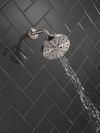 DELTA Universal Showering Components H2OKINETIC 5-Setting Contemporary Raincan Shower Head — Lumicoat® Stainless