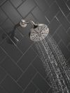 DELTA Universal Showering Components H2OKINETIC 5-Setting Contemporary Raincan Shower Head — Lumicoat® Stainless