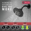 DELTA Universal Showering Components H2OKINETIC 5-Setting Traditional Raincan Shower Head — Matte Black