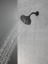 DELTA Universal Showering Components H2OKINETIC 5-Setting Traditional Raincan Shower Head — Matte Black