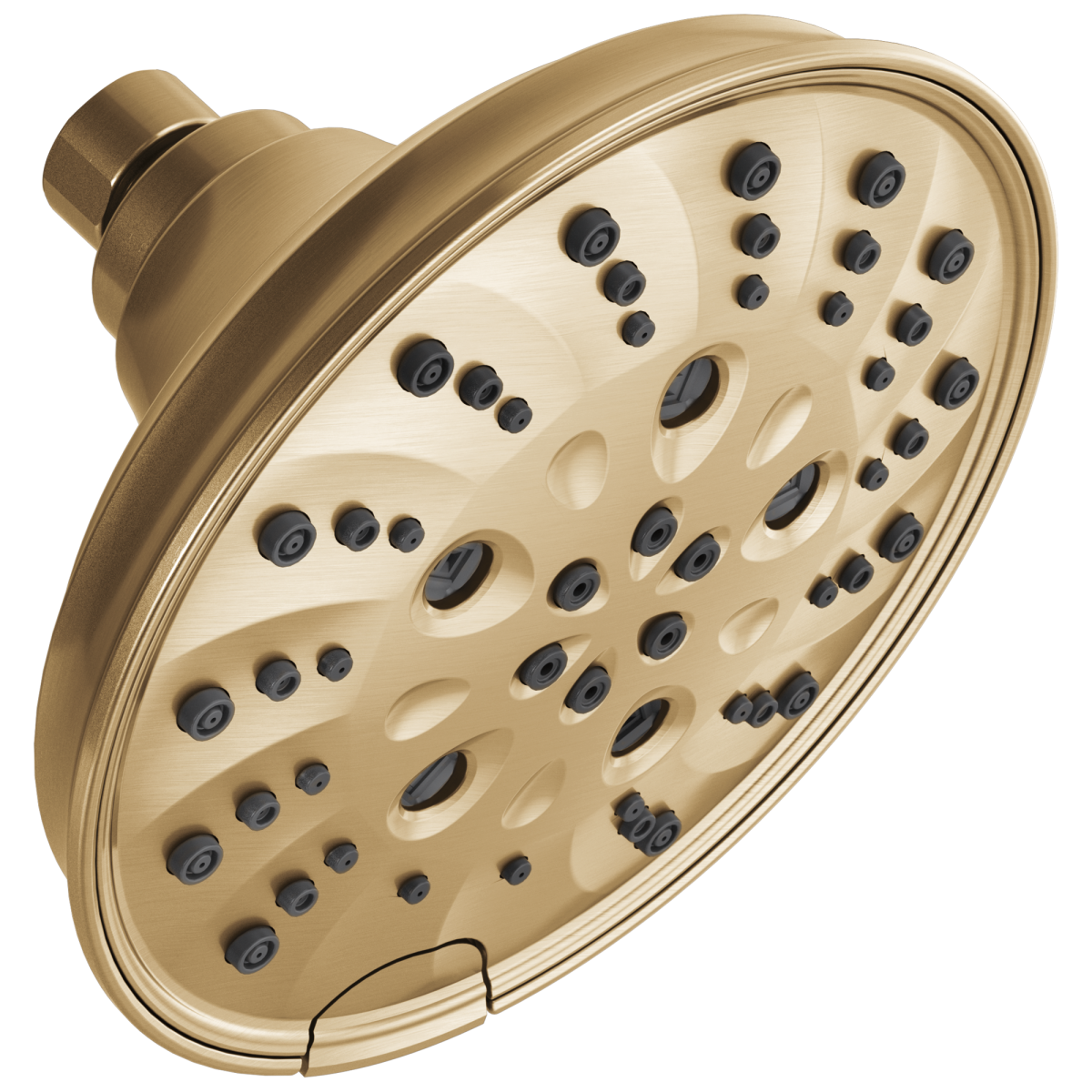 DELTA Universal Showering Components H2OKINETIC 5-Setting Traditional Raincan Shower Head — Lumicoat® Champagne Bronze