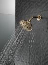 DELTA Universal Showering Components H2OKINETIC 5-Setting Traditional Raincan Shower Head — Lumicoat® Champagne Bronze